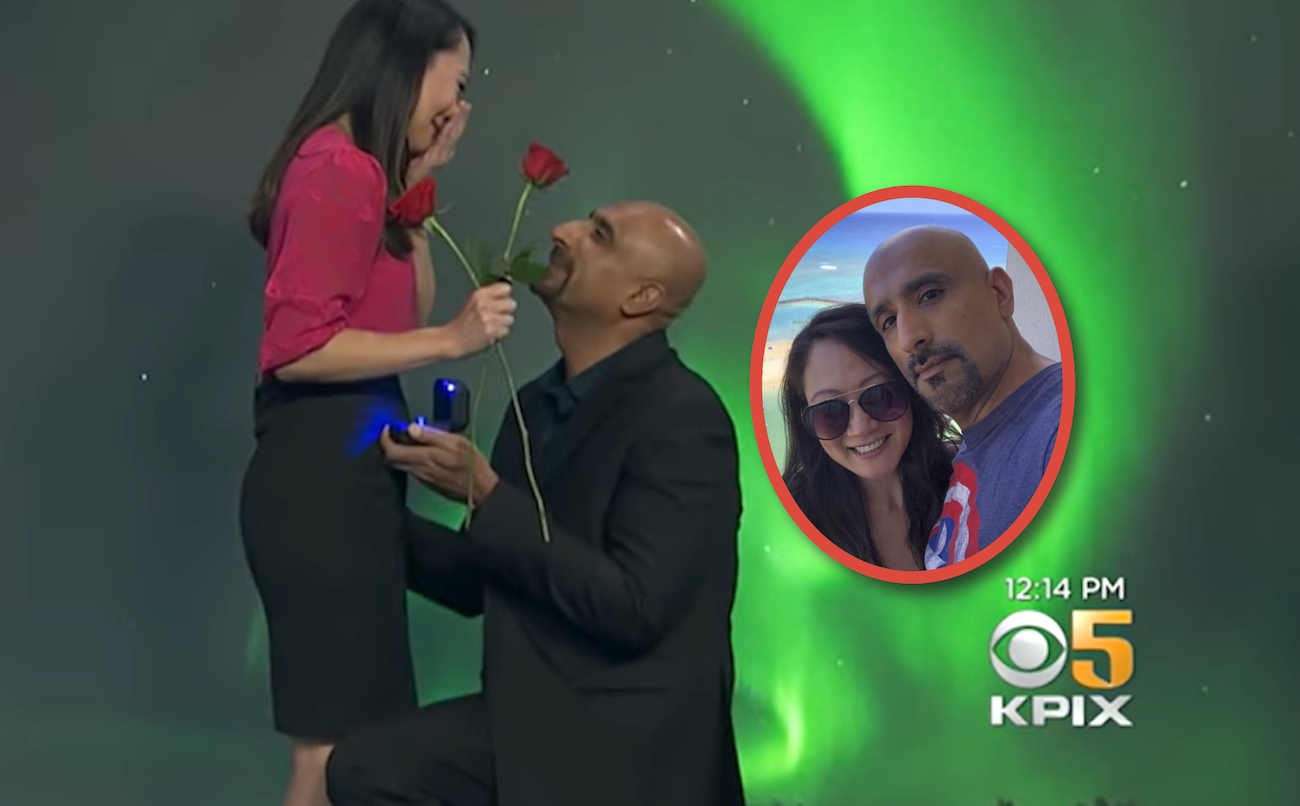 Indian American Boyfriend Pops the Question as Meteorologist Girlfriend is  Taping Segment for CBS Bay Area Affiliate - American Kahani