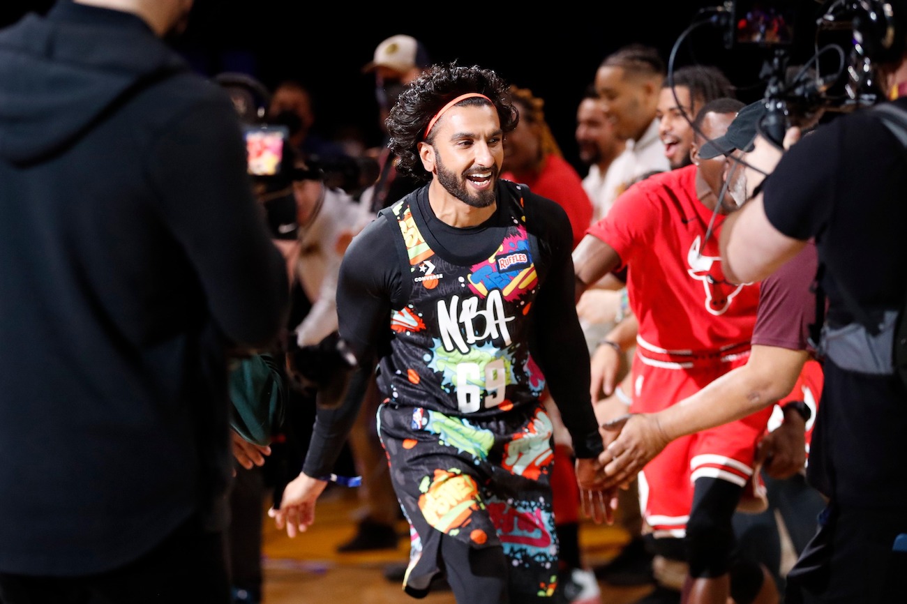 Watch actor Ranveer Singh in action at the NBA All-Star celebrity  basketball game in Utah, USA
