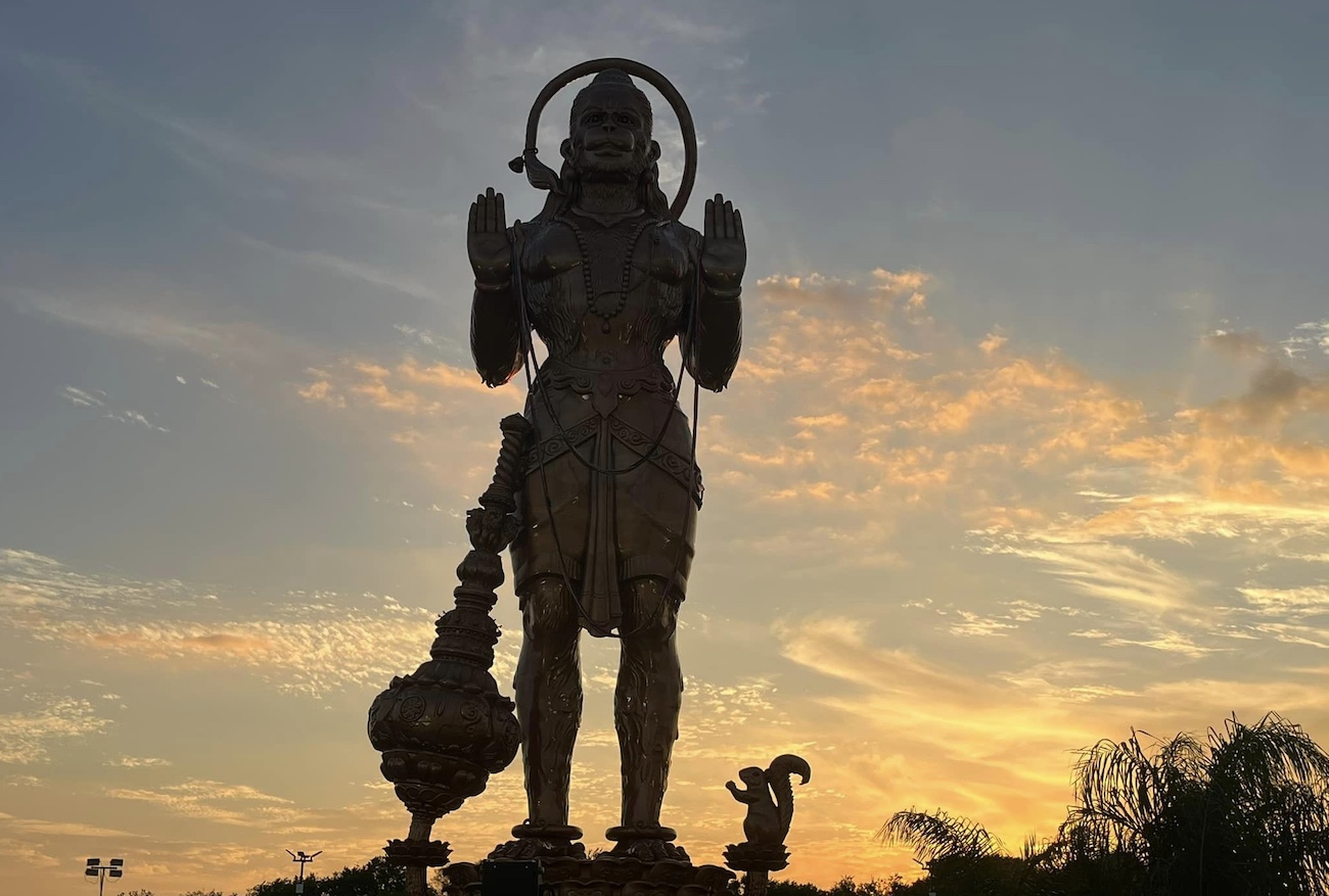 90-foot tall Hanuman statue inaugurated Sri Ashtalakshmi Temple in Sugar Land, Texas